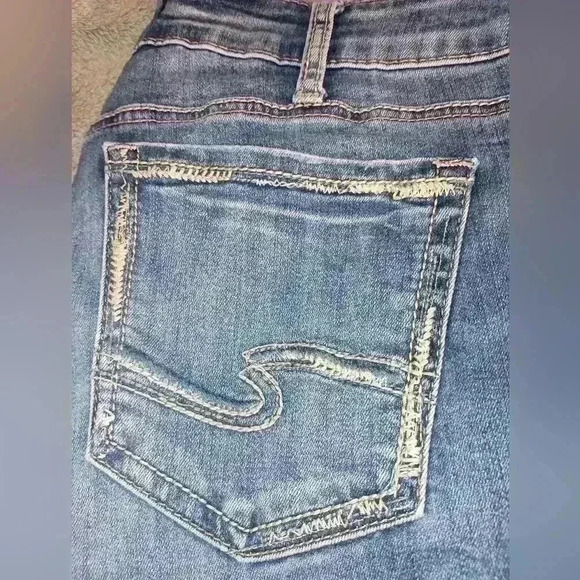 Silver jeans Suki Slim Skinny Western blue jeans 33x27. - Picture 6 of 8